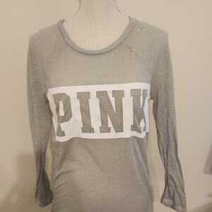 PINK Victoria's Secret Heather Gray Top